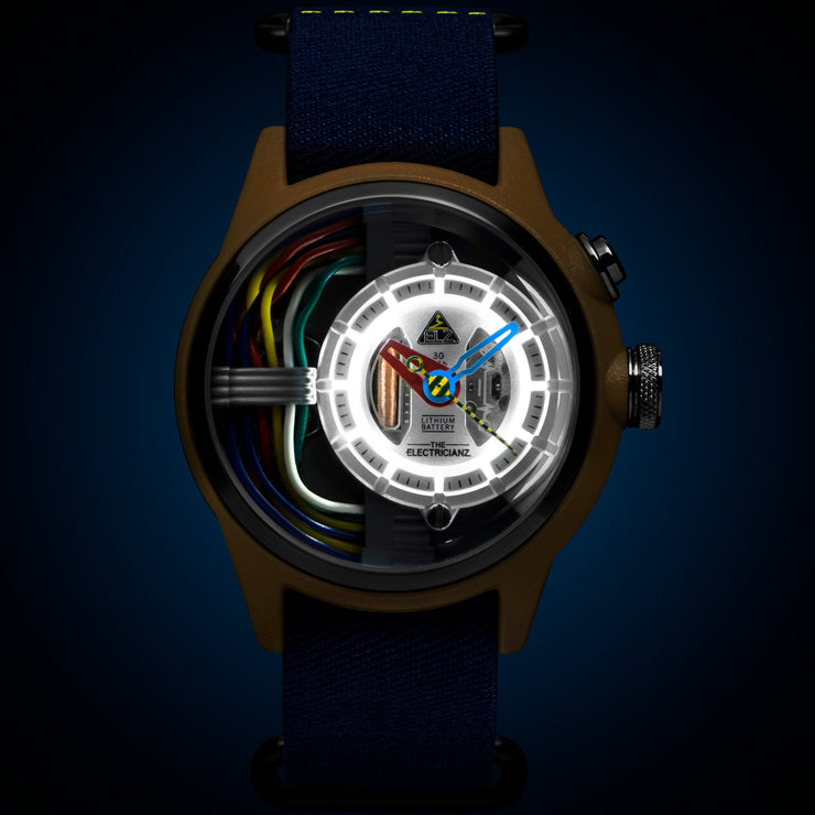 The Electricianz Cable Z 42mm Blue Nylon - Watches.com - ZZ - A1A/04 - NFB