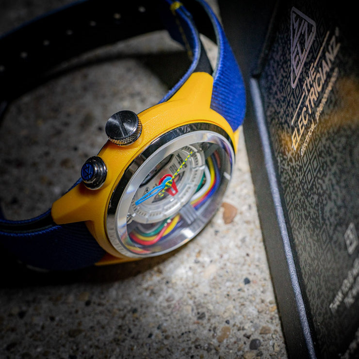 The Electricianz Cable Z 42mm Blue Nylon - Watches.com - ZZ - A1A/04 - NFB