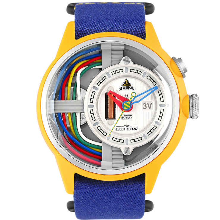 The Electricianz Cable Z 45mm Blue Nylon - Watches.com - ZZ - A1A/02 - NFB