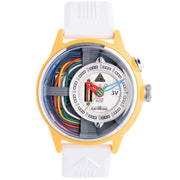 The Electricianz Cable Z 45mm White Rubber - Watches.com - ZZ - A1A/02 - CRW