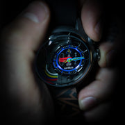 The Electricianz Carbon Z 42mm Black Leather - Watches.com - ZZ - A1A/05 - NLD