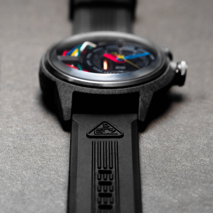 The Electricianz Carbon Z 42mm Black Rubber - Watches.com - ZZ - A1A/05 - CRD