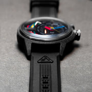 The Electricianz Carbon Z 45mm Black Rubber - Watches.com - ZZ - A1A/03 - CRD