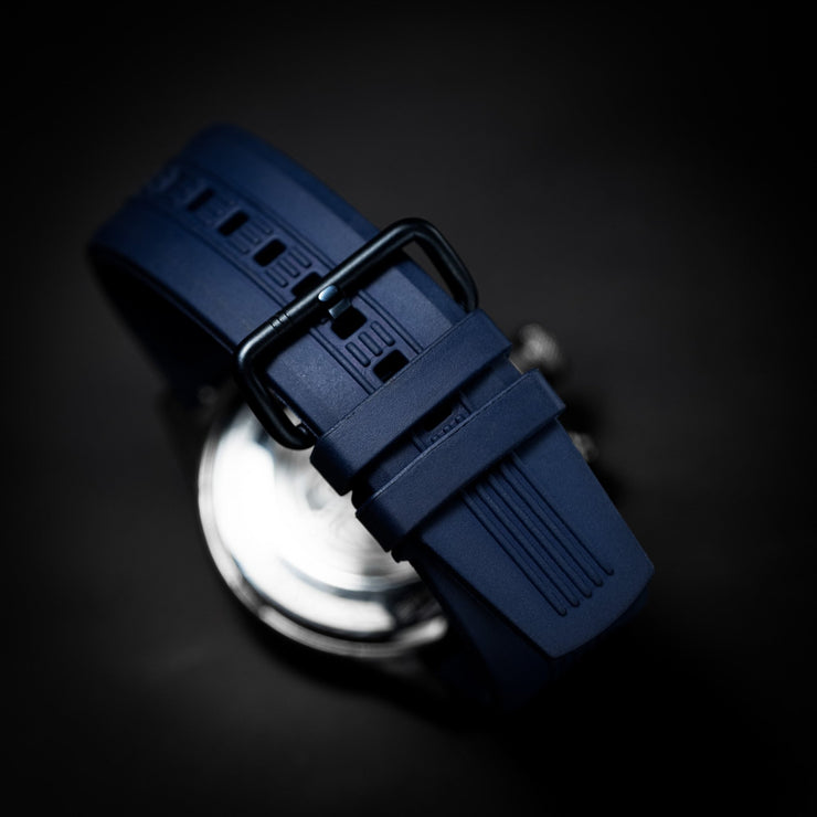 The Electricianz Carbon Z Black 45mm Blue Rubber - Watches.com - ZZ - A1A/03 - CRB