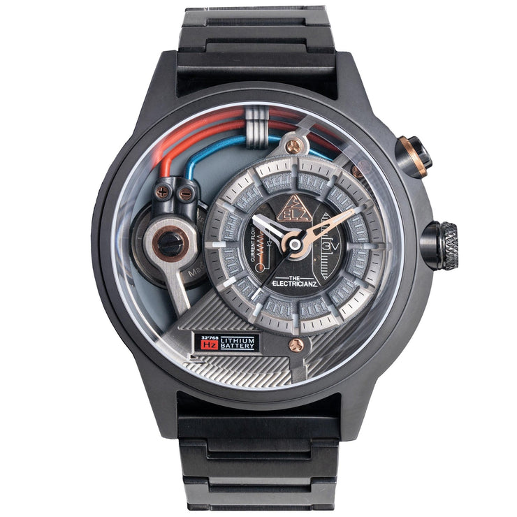 The Electricianz Dark Z 45mm Black Metal - Watches.com - ZZ - A3C/05 - MSD