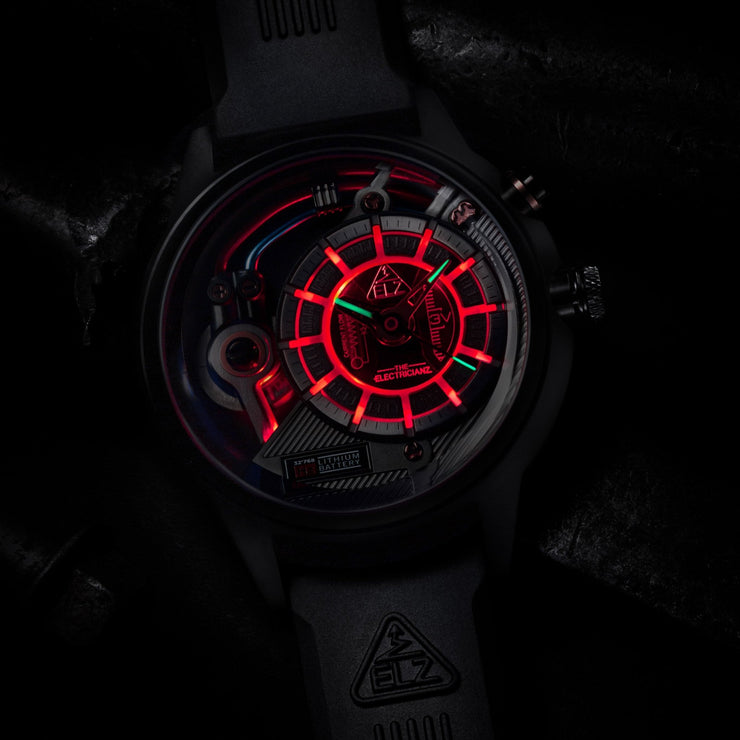 The Electricianz Dark Z 45mm Black Metal - Watches.com - ZZ - A3C/05 - MSD