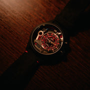 The Electricianz Dark Z 45mm Black Suede - Watches.com - ZZ - A3C/05 - CLD