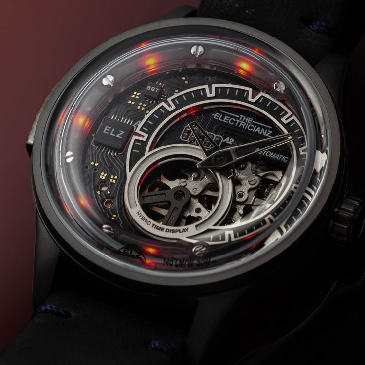 The Electricianz Hybrid Automatic E - Gunmetal - Watches.com - ZZ - B1C/07 - CLB