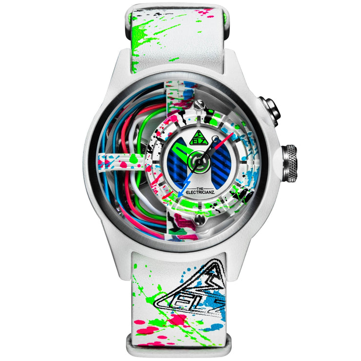 The Electricianz Neon Z White Limited Edition - Watches.com - ZZ - A1A/07 - NLW