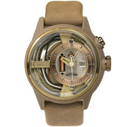 The Electricianz Nomad Z 45mm Kamel Calfskin Leather - Watches.com - ZZ - A1C - 09 - CLK