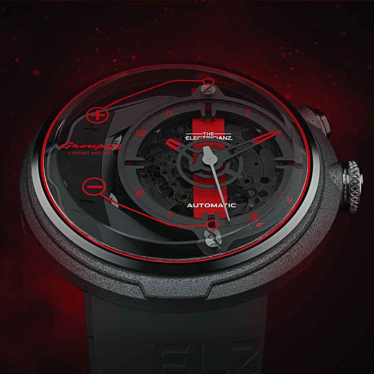 The Electricianz x G63 AMG Automatic Black Natural Rubber Limited Edition - Watches.com - ZZ - D1C/04 - CRD