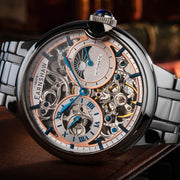 Thomas Earnshaw Barallier Sun Moon Dual Time Automatic Skeleton Regiment White - Watches.com - ES - 8242 - 77