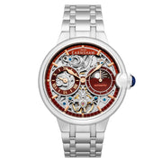 Thomas Earnshaw Barallier Sun Moon Dual Time Automatic Skeleton Sunburst Red - Watches.com - ES - 8242 - 88