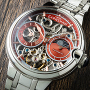 Thomas Earnshaw Barallier Sun Moon Dual Time Automatic Skeleton Sunburst Red - Watches.com - ES - 8242 - 88