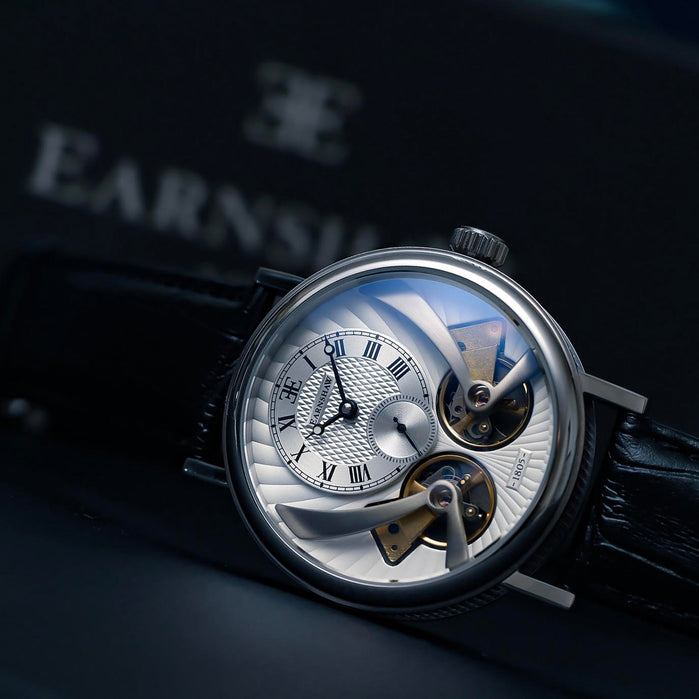 Thomas Earnshaw Beaufort Anatolia Double Barrel Automatic Imperial White angled shot picture