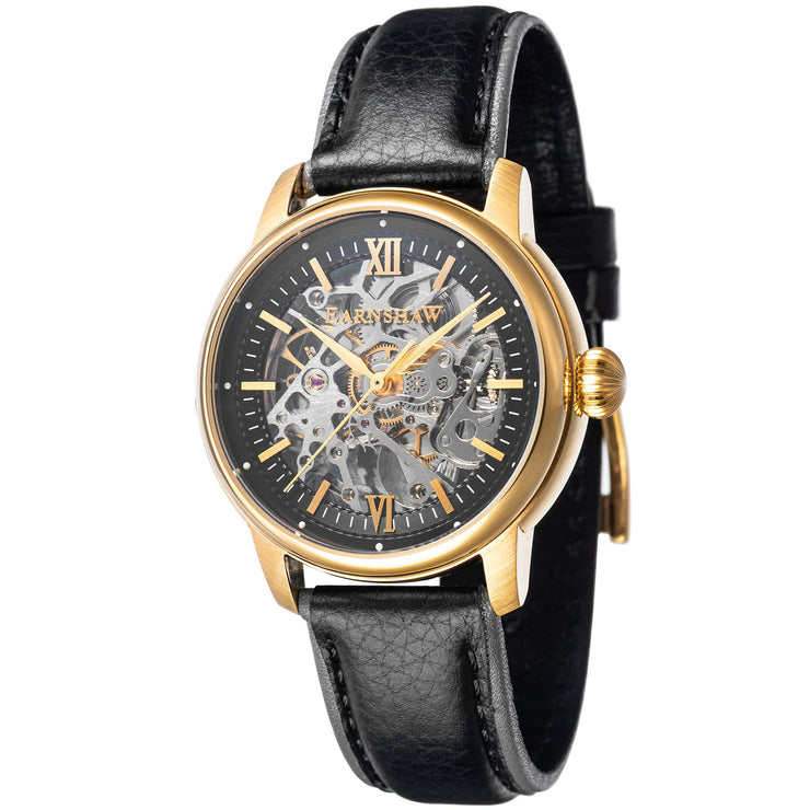 Thomas Earnshaw Cornwall Skeleton Automatic Black Gold - Watches.com - ES - 8110 - 03