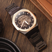 Thomas Earnshaw Discovery Drake Skeleton Automatic Black Gold - Watches.com - ES - 8142 - 77