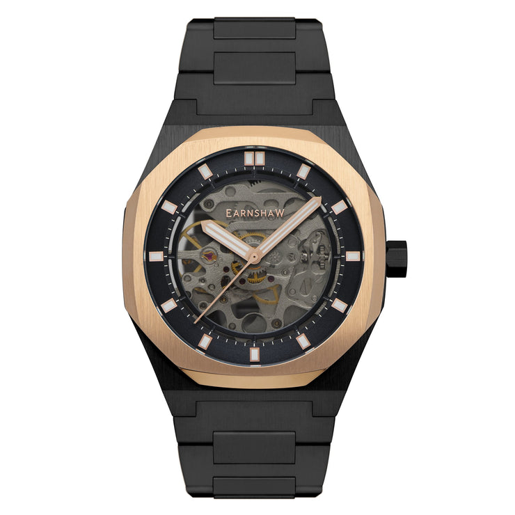 Thomas Earnshaw Discovery Drake Skeleton Automatic Black Gold - Watches.com - ES - 8142 - 77