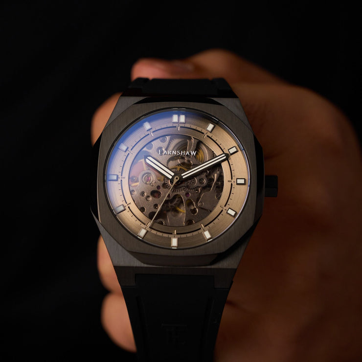 Thomas Earnshaw Discovery Drake Skeleton Automatic Reversed Grey - Watches.com - ES - 8295 - 05