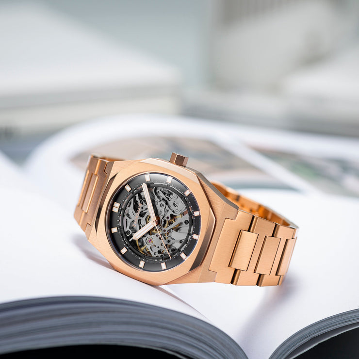 Thomas Earnshaw Discovery Drake Skeleton Automatic Treasury Rose Gold - Watches.com - ES - 8142 - 55