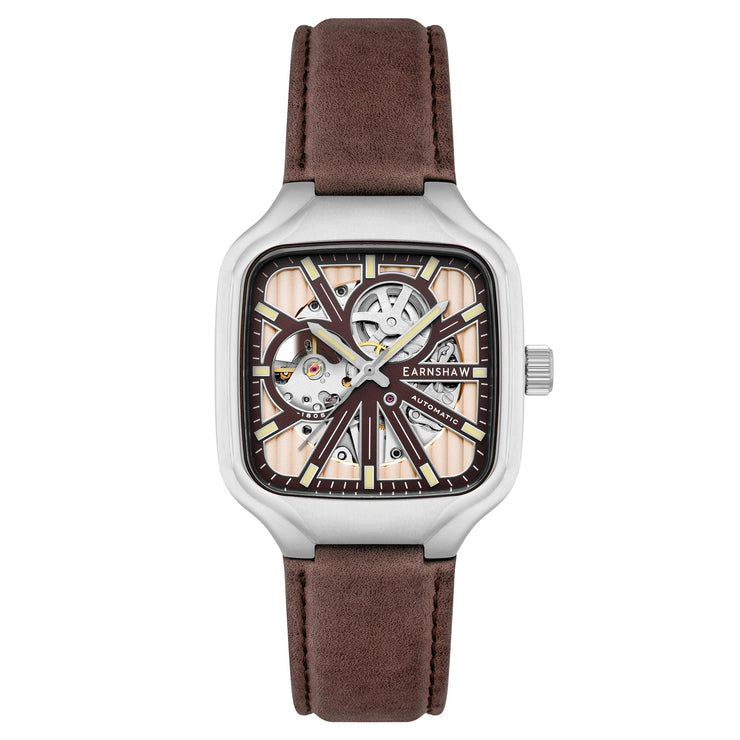 Thomas Earnshaw Engineer Paxton Skeleton Automatic Toffee Brown - Watches.com - ES - 8294 - 05