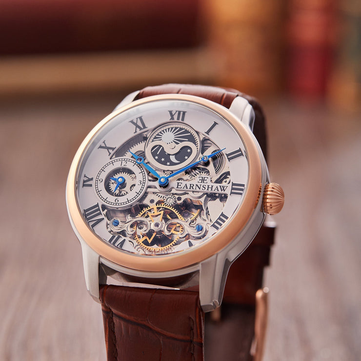 Thomas Earnshaw Heritage Longitude Automatic Skeleton Fine Brown - Watches.com - ES - 8006 - 08