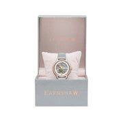 Thomas Earnshaw Ladies Anning Skeleton Automatic 3 Hands Warm Pink - Watches.com - ES - 8150 - 22