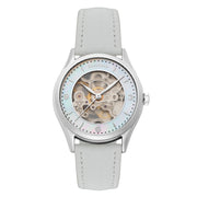 Thomas Earnshaw Ladies Isabella Skeleton Automatic 3 Hands Mother Of Pearl White - Watches.com - ES - 8236 - 01