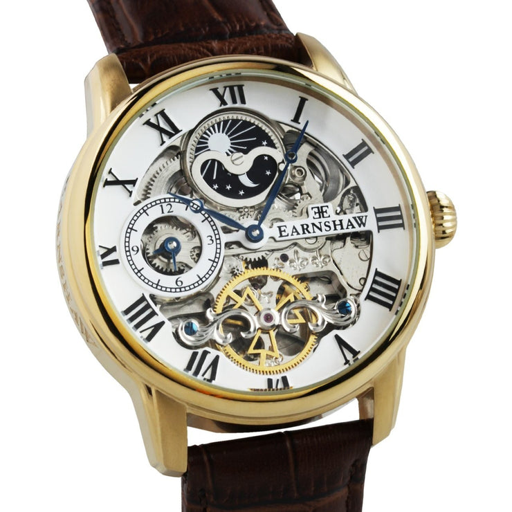 Thomas Earnshaw Longitude Automatic Gold Brown White - Watches.com - ES - 8006 - 02