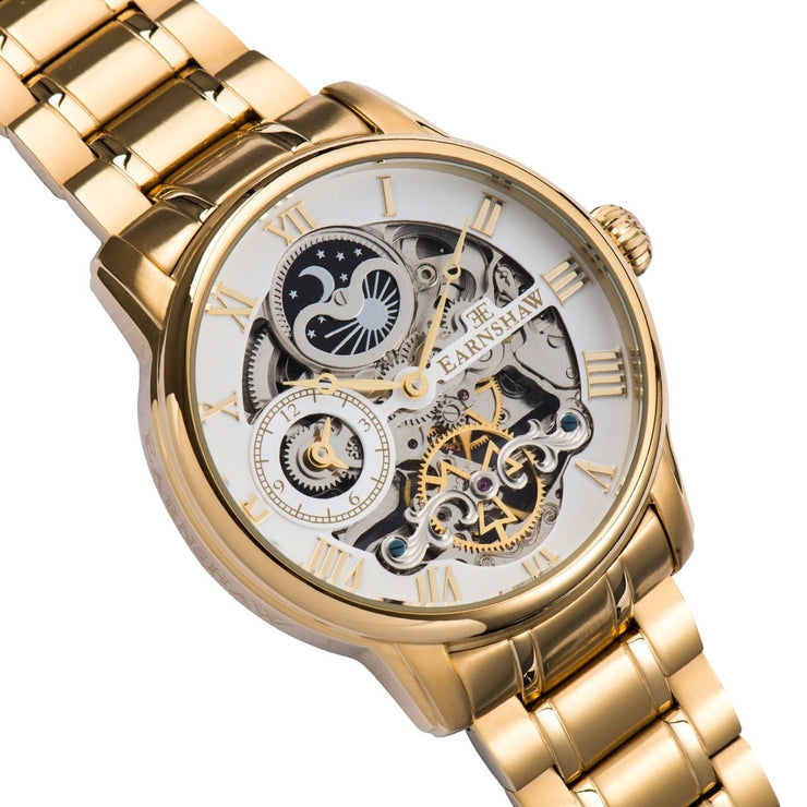 Thomas Earnshaw Longitude Automatic Gold White - Watches.com - ES - 8006 - 22