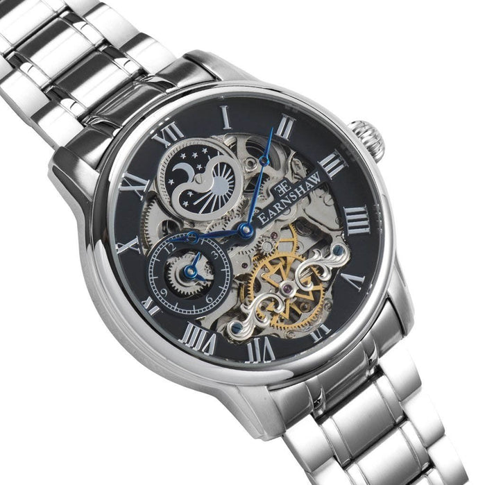 Thomas Earnshaw Longitude Automatic Silver angled shot picture