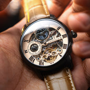 Thomas Earnshaw Longitude Automatic Skeleton Beige Black - Watches.com - ES - 8006 - 0G