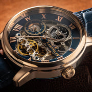 Thomas Earnshaw Longitude Automatic Skeleton Blue Rose Gold - Watches.com - ES - 8006 - 0A