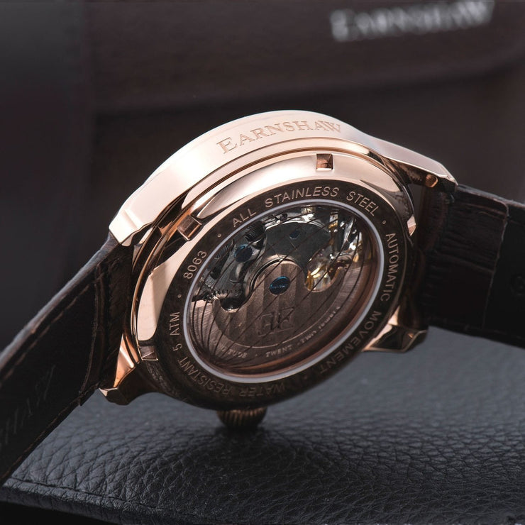 Thomas Earnshaw Longitude Shadow Automatic Brown Rose Gold - Watches.com - ES - 8063 - 06