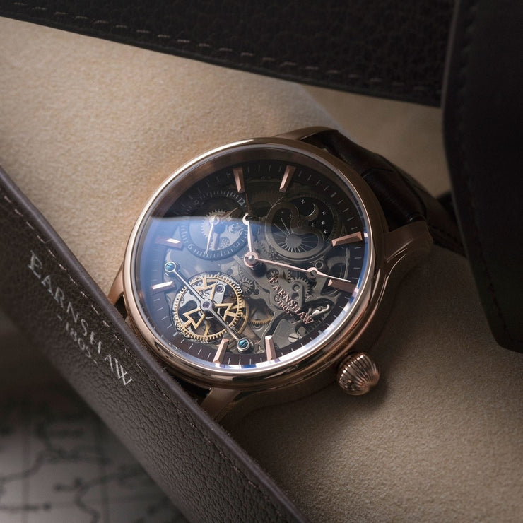 Thomas Earnshaw Longitude Shadow Automatic Brown Rose Gold - Watches.com - ES - 8063 - 06