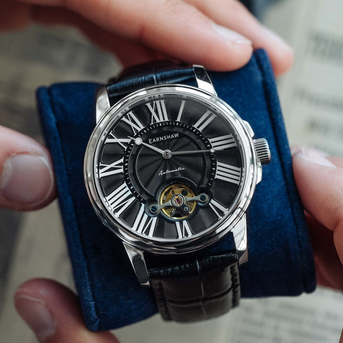 Thomas Earnshaw Marylebone Automatic Black angled shot picture