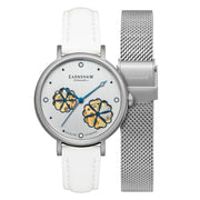 Thomas Earnshaw Nightingale Diamond Skeleton Automatic Silver White - Watches.com - ES - 8158 - 01