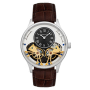 Thomas Earnshaw Scientists Faraday Double Barrel Automatic Saddle Brown - Watches.com - ES - 8179 - 03