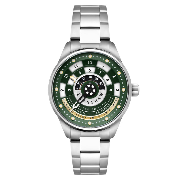 Thomas Earnshaw Staunton Chess Set Automatic Limited Edition Castling Green - Watches.com - ES - 8282 - 88