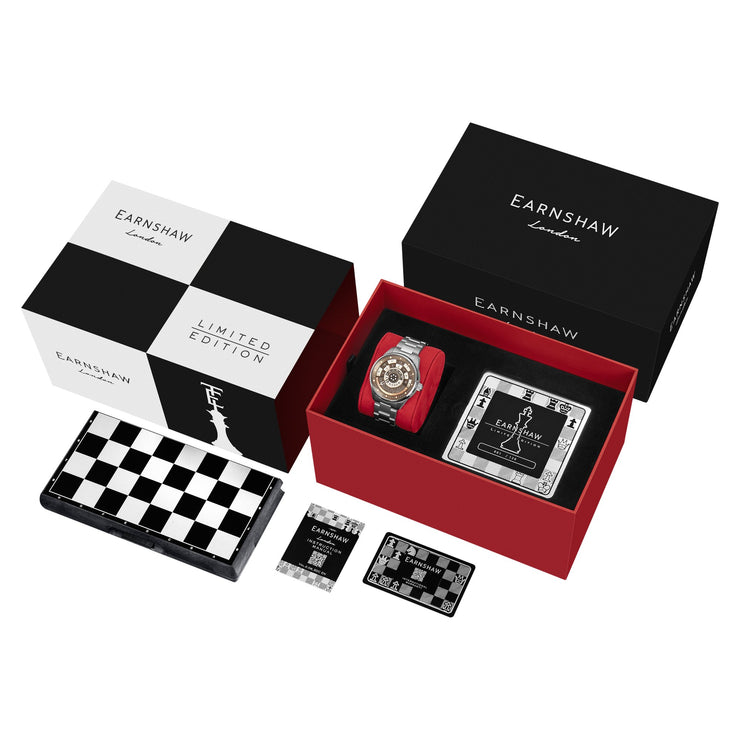 Thomas Earnshaw Staunton Chess Set Automatic Limited Edition Checkmate Blue - Watches.com - ES - 8282 - AA