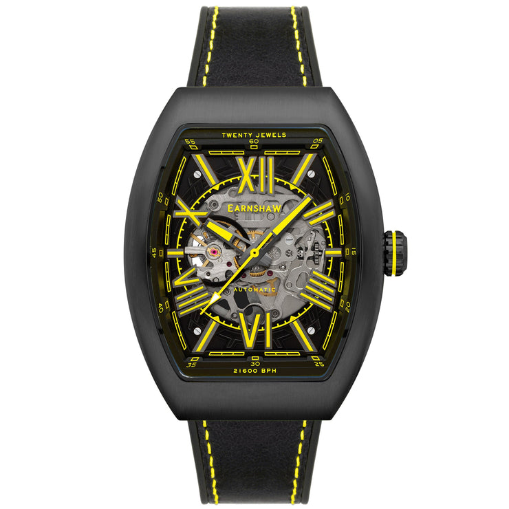 Thomas Earnshaw Supremacy Skeleton Automatic Black Yellow - Watches.com - ES - 8271 - 06