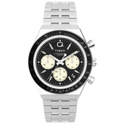 Timex 1970's Q Chronograph 40mm Black SS - Watches.com - TW2V42600VQ