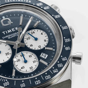 Timex 1970's Q Chronograph 40mm Blue - Watches.com - TW2W51700VQ