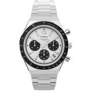 Timex 1970's Q Chronograph 40mm White SS - Watches.com - TW2W53300VQ