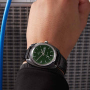 Timex 1978 Q Day Date 37.5mm Green - Watches.com - TW2W44700ZV