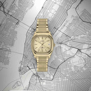 Timex 1983 E - Line Reissue Automatic 34mm Gold - Watches.com - TW2Y07200VQ