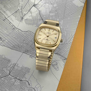 Timex 1983 E - Line Reissue Automatic 34mm Gold - Watches.com - TW2Y07200VQ