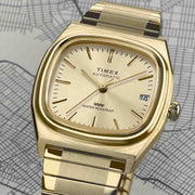 Timex 1983 E - Line Reissue Automatic 34mm Gold - Watches.com - TW2Y07200VQ