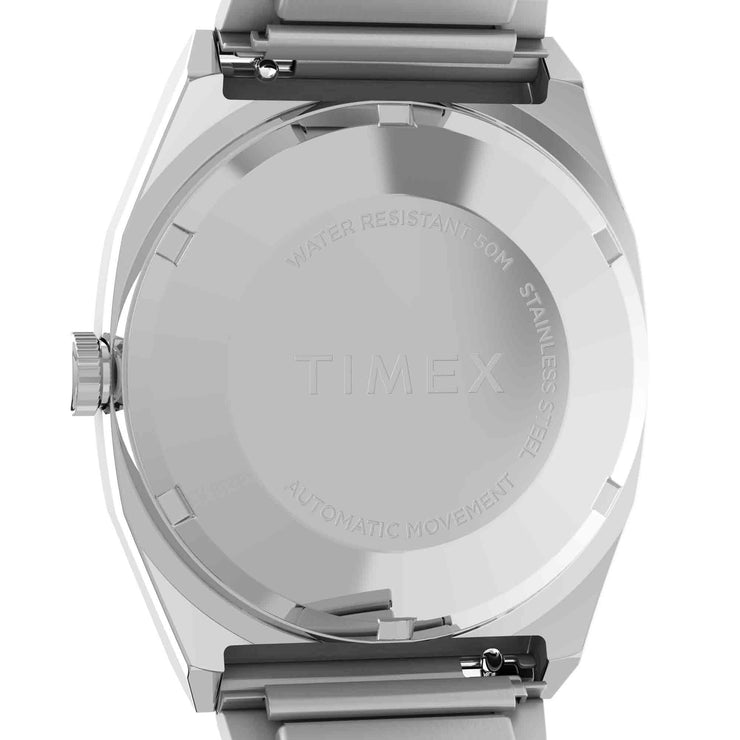 Timex 1983 E - Line Reissue Automatic 34mm White SS - Watches.com - TW2W70800VQ