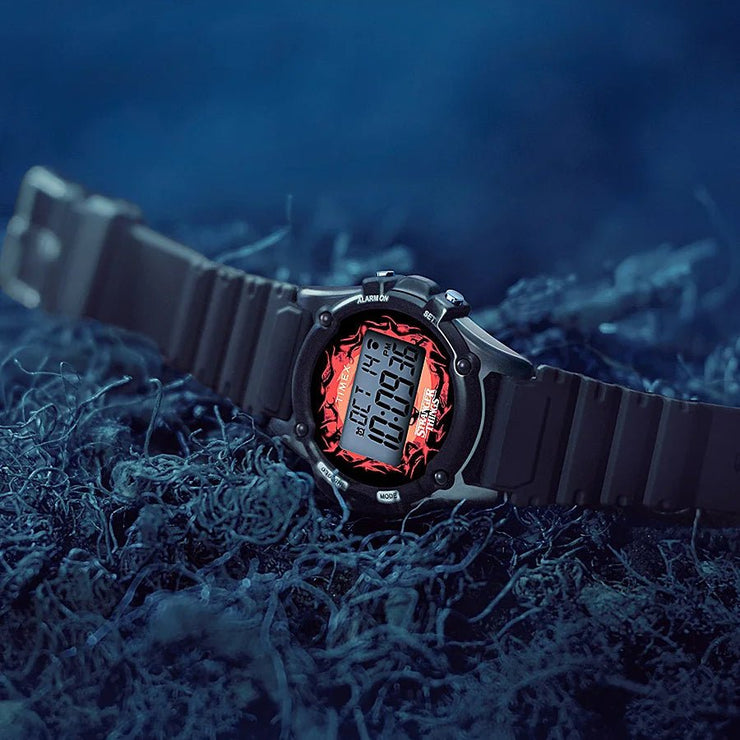 Timex Atlantis x Stranger Things 40mm Black Red - Watches.com - TW2V51000YB